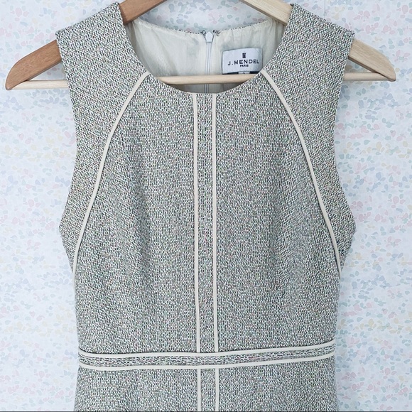J.Mendal Paris Tweed Day Dress Size 2 - Picture 8 of 14